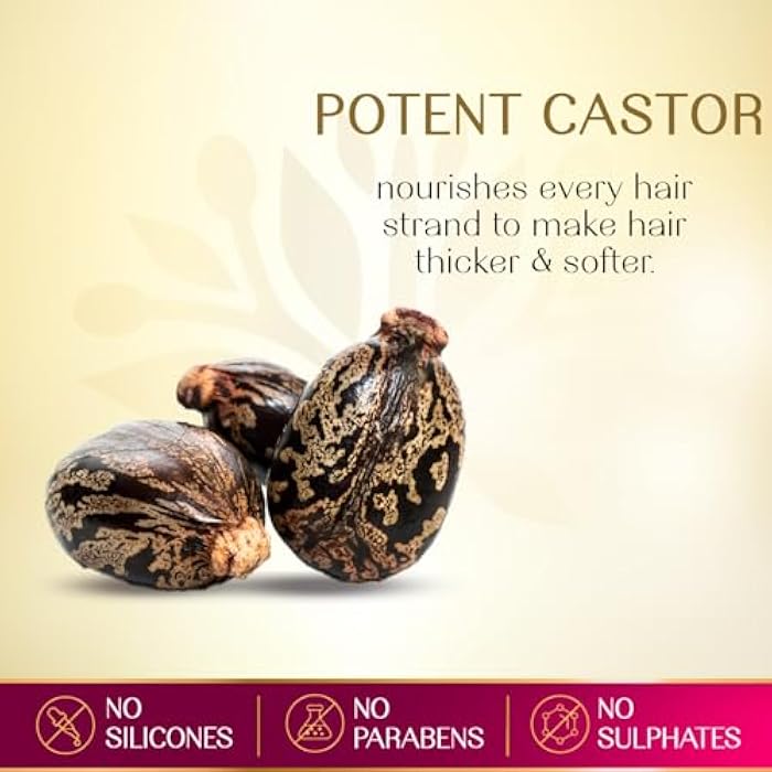 Herbsindia Castor & 7 Herbal Seeds Hair Oil With Nourish Tube | Thickens & Softens Hair | Silicone & Paraben Free | 280ml - Image 5